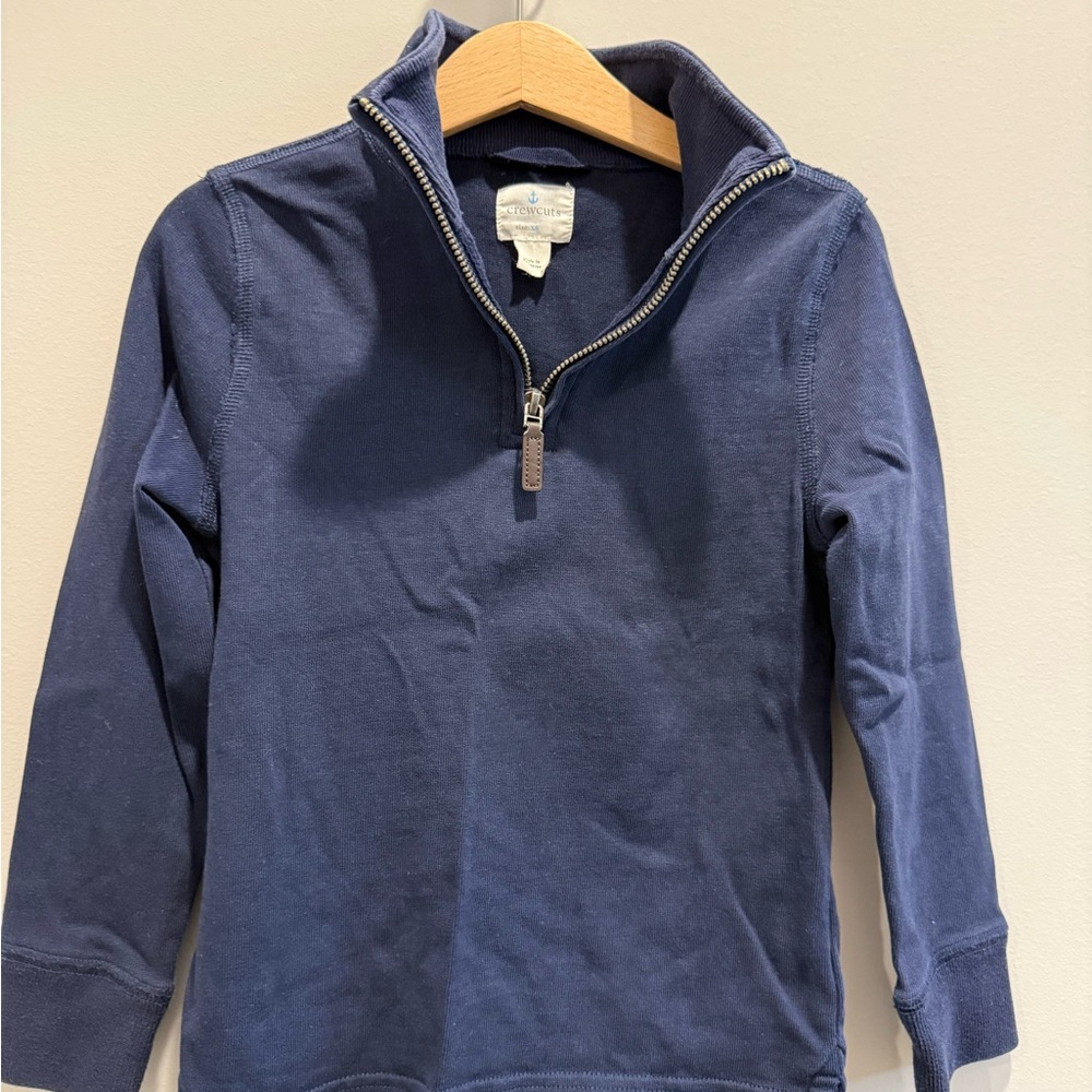 Crewcuts Blue Quarter-Zip Sweatshirt